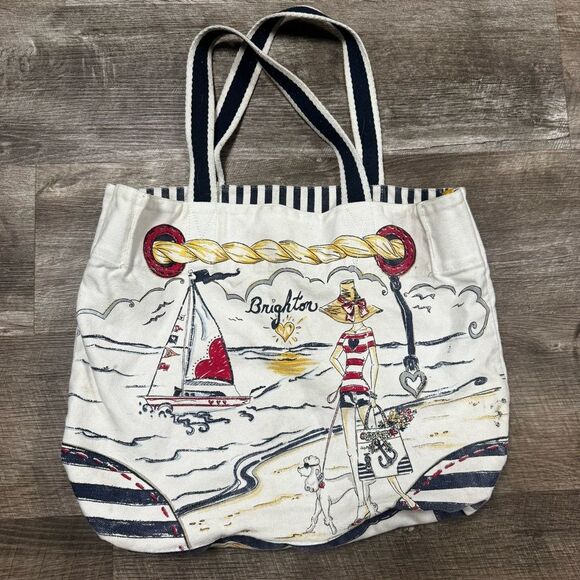 Brighton Vintage Beach Tote Bag - Picture 1 of 7